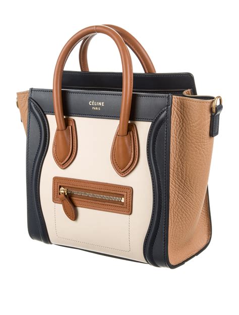 celine nano luggage tote bag.